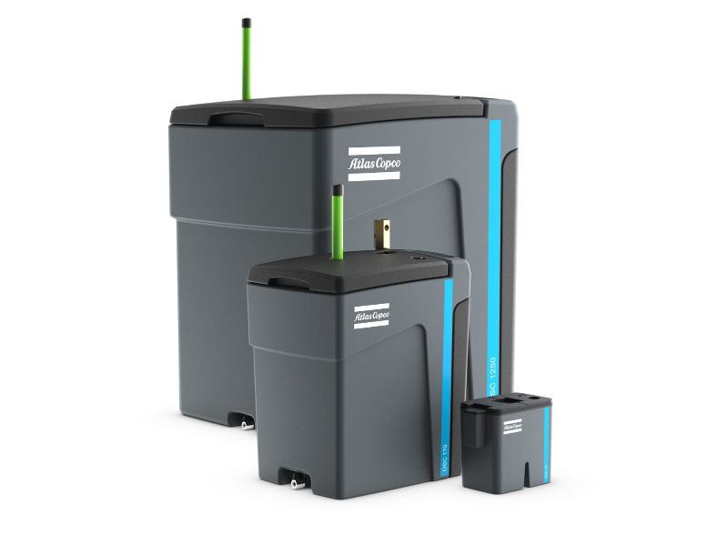Gama de separadores de condensado de Atlas Copco.